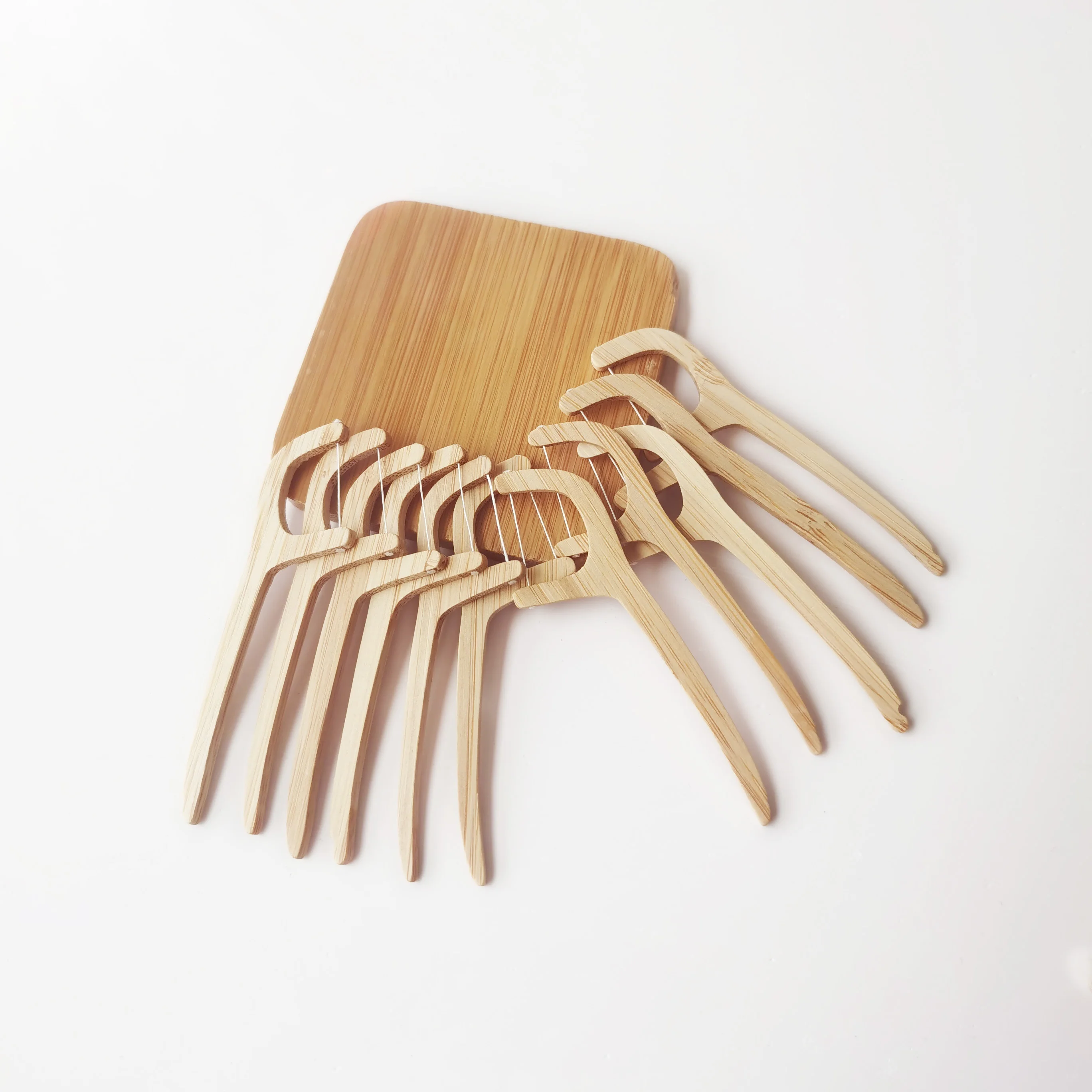 Oral Hygiene Products Eco Friendly Biodegradable Tooth Teeth Dental Floss Stick Vegan Bamboo Dental Floss Picks