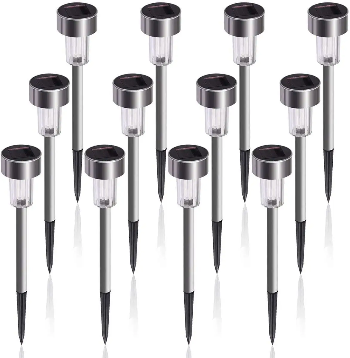 LED Solar Light Stainless Steel Lawn Lamp Landscape Path Lights Garden Waterproof For Patio Yard Path Walkway Decor Lights