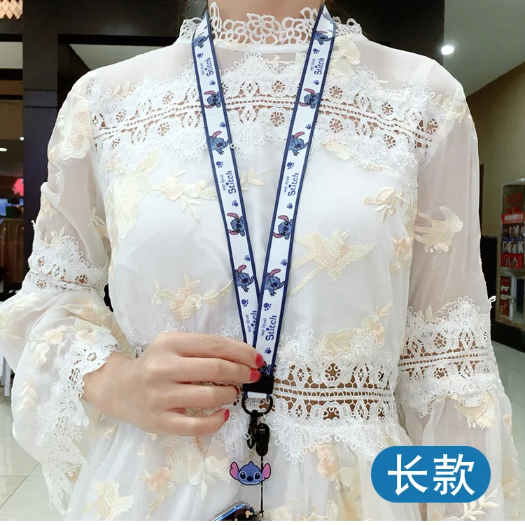 Cartoon cute Mickey minnie acrylic doll lanyard mobile phone strap lanyard Fashion neck lanyard