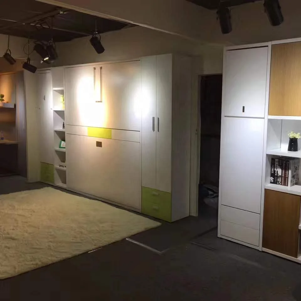 EN747 Wall Folding Bed Bunk Bed Murphy Wall Bed For Babies and kids