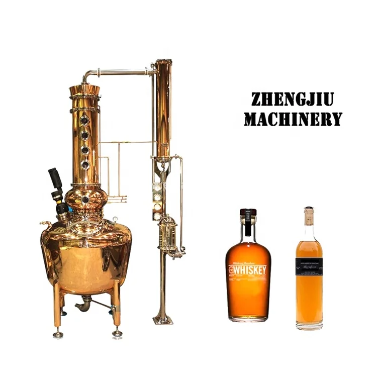 200 liter copper distiller pot still equipment whiskey brandy making machine for sale