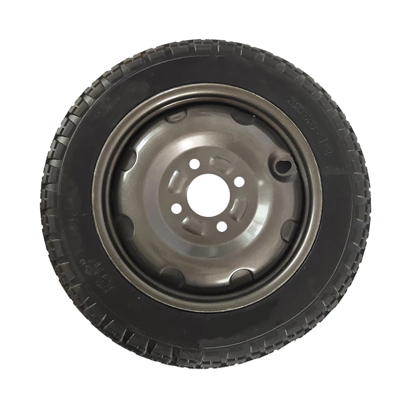 Rubber tire 300-8/400-8/400-12/450-12 electric tricycle solid tire with steel ring