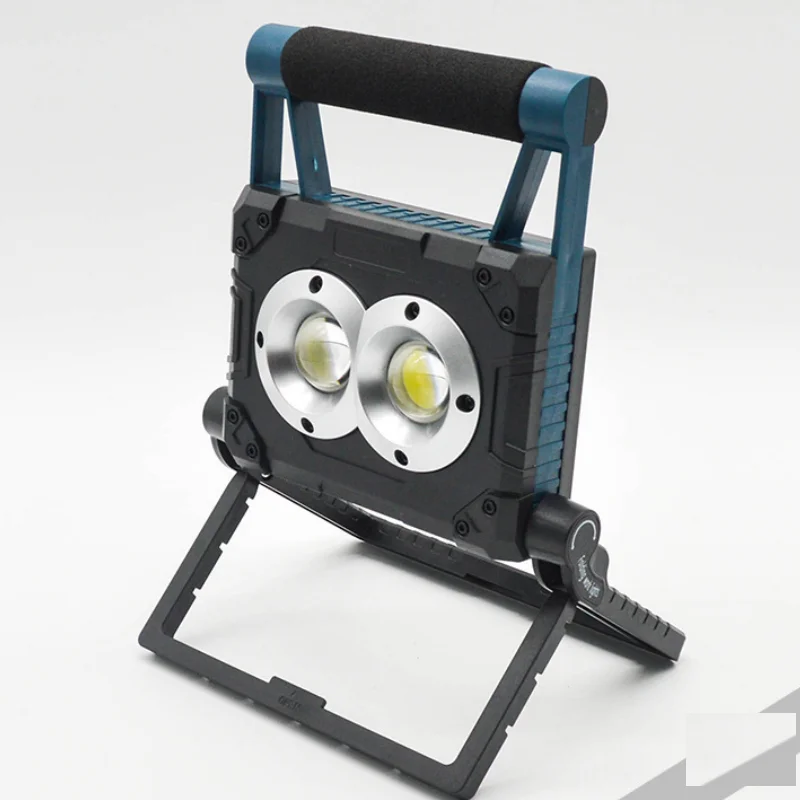 Portable High Power COB LED Rechargeable Folding Work Light 1000 Lumen Emergency Work Light With Magnet Solar LED Work Light