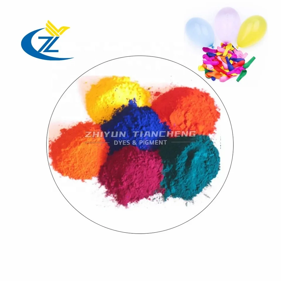 pigment powder paste dyeing natural latex balloons