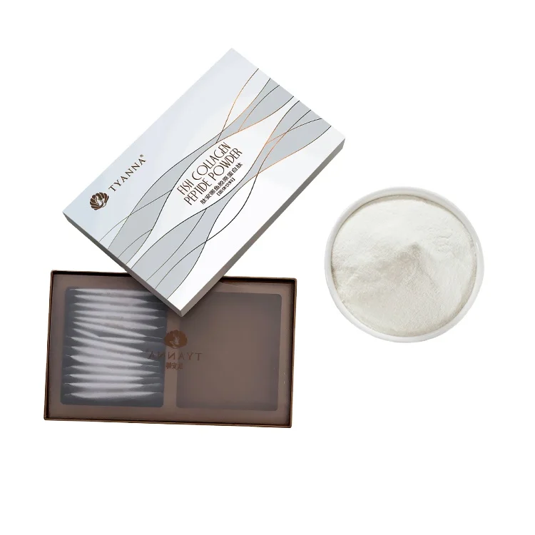 OEM отбеливающий КОЛЛАГЕНОВЫЙ ПОРОШОК, поставщик, низкомолекулярная медицинская добавка, гидролизирующие пептиды коллагена для рыбы, 5 г оптом
