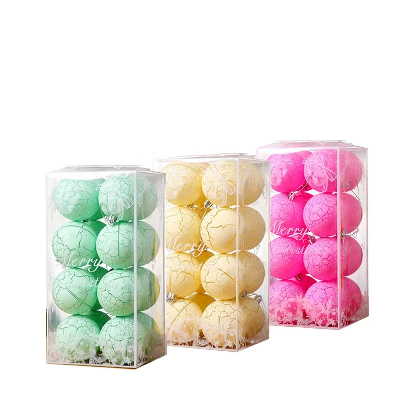 KG Xmas Gift Set bolas de navidad boules de noel 6/7/8cm Colorful Painted Christmas Baubles Sublimation Matte Christmas Ball