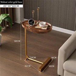 Modern Simple Hotel B&B Wooden Coffee Table Marble Tea Table for Living Room