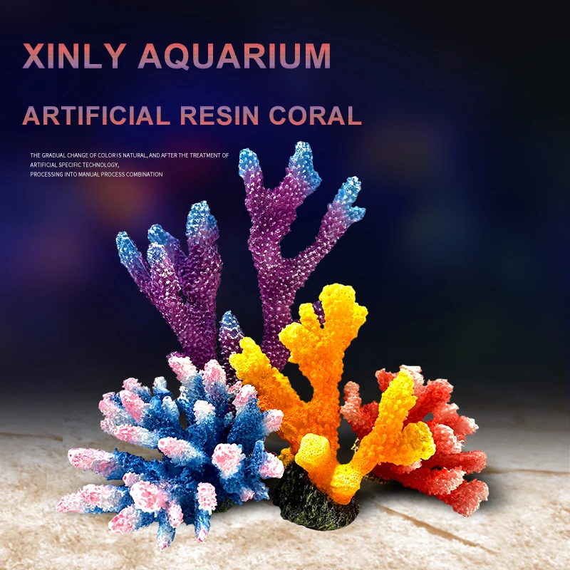 Wholesale Fish Tank Resin Artificial coral reef Aquarium Landscaping Decoration