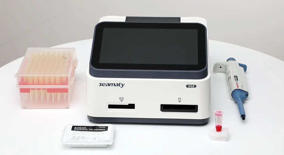 Seamaty VG2 Vet Blood Gas Immunoassay Analyzer Portable Blood Gas Analyzer Veterinary Electrolyte Immunoassay System
