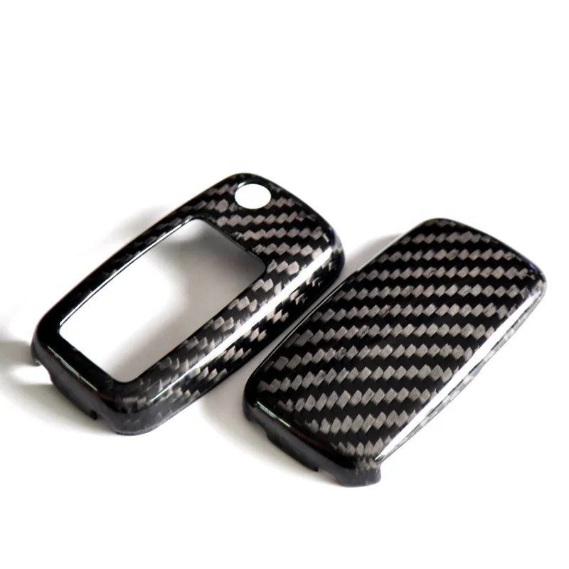 Car parts black glaze carbon fiber key cover is suitable for Volkswagen Lavida Langxing Langjing Sagitar Bora Jetta Scirocco