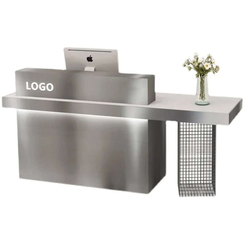 Небольшая стойка регистрации в салоне, высококлассный специальный дизайн, стойка регистрации в собранном стиле
