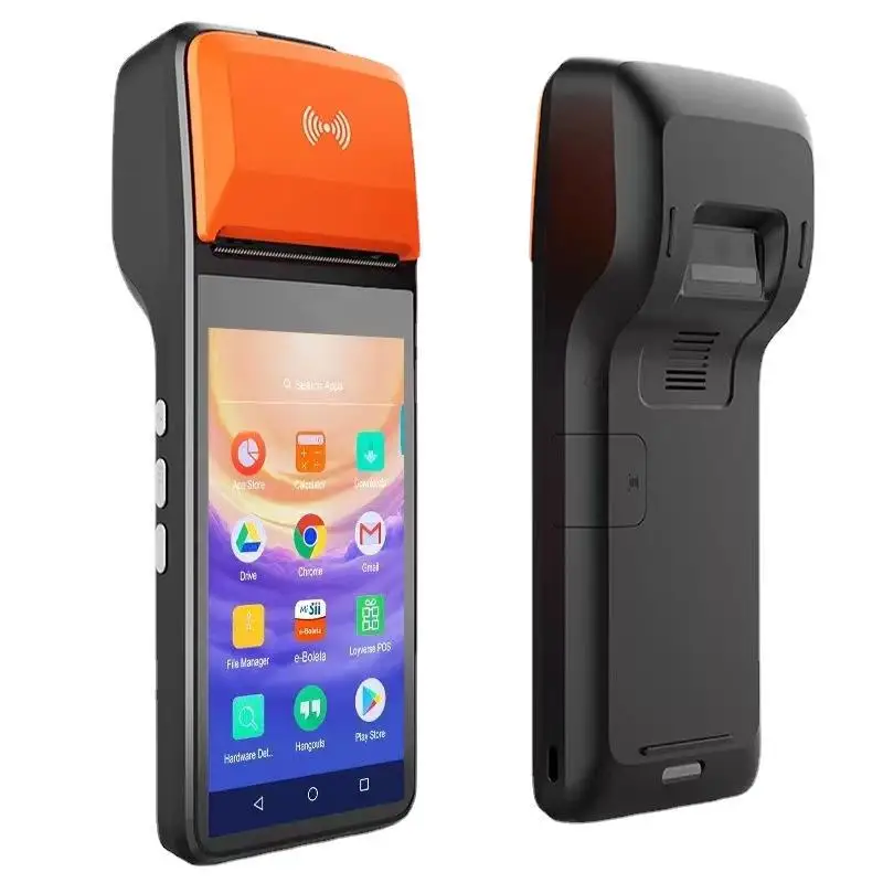 Портативный pos-принтер Android 11 Сканирование штрих-кода 4G электронный кассовый аппарат печать все в одном с NFC
