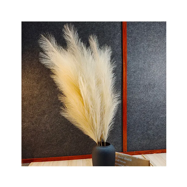 Новое поступление, сушеные цветы, трава, оригинальные натуральные бежевые большие пампасы, трава, пушистые украшения для дома