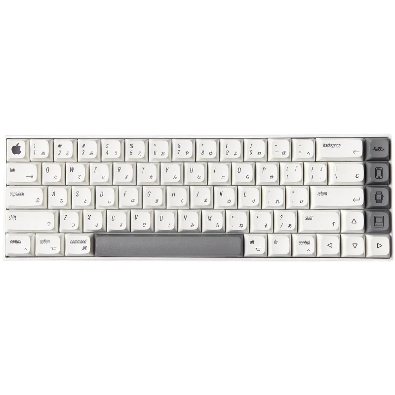 124 ключей/комплект esckey XDA профиль PBT Apple MAC ISO Cherry MX японского аниме белая клавиши для