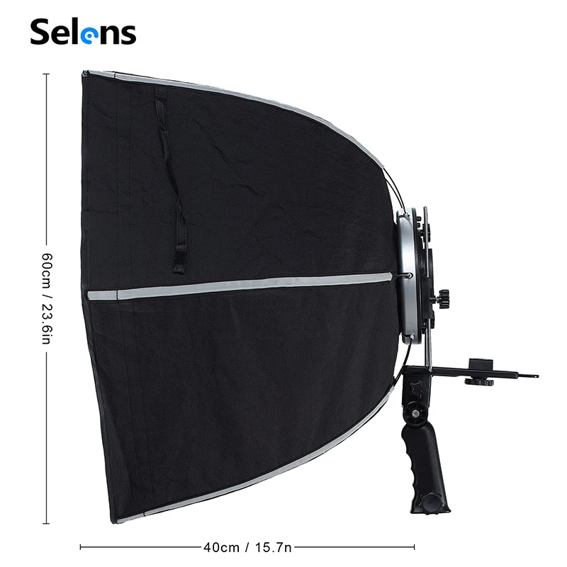 Selens 60cm Photography Studio Hexagon Softbox With L-Shape Adapter Ring