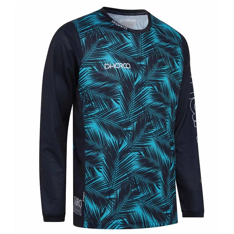 Breathable Sport Motorcycle Long Sleeve Shirt Blue Custom Made Motocross Jersey