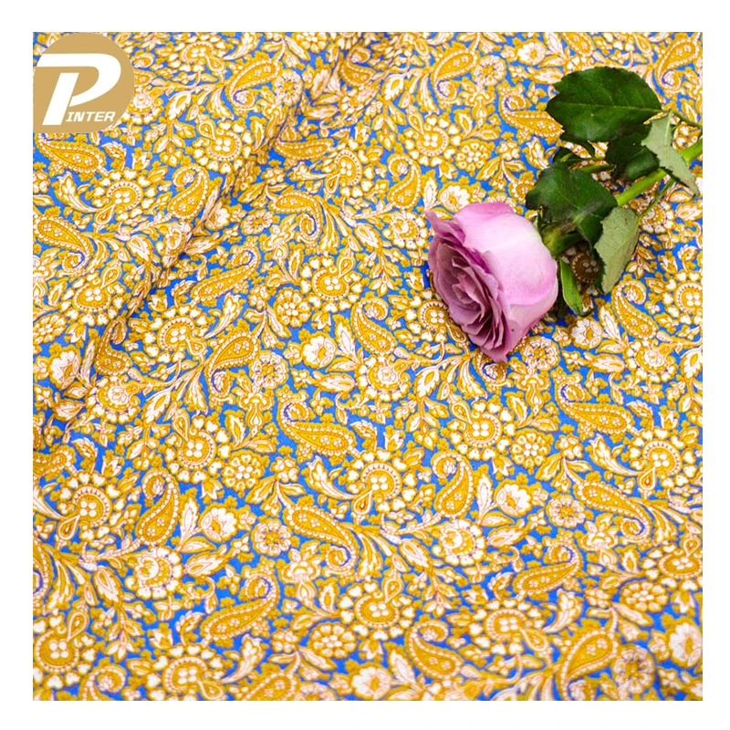 2025 Wholesale Good Price A4 Free Sample English Printing Liberty London Cotton Fabric for Garment