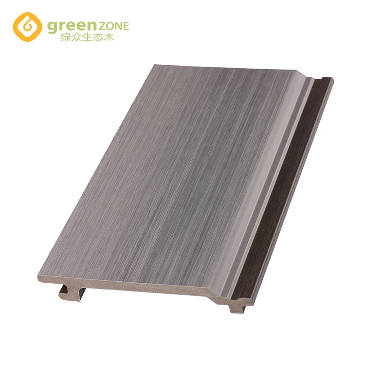 Garden grey board plastic wood panel wpc exterior wall cladding