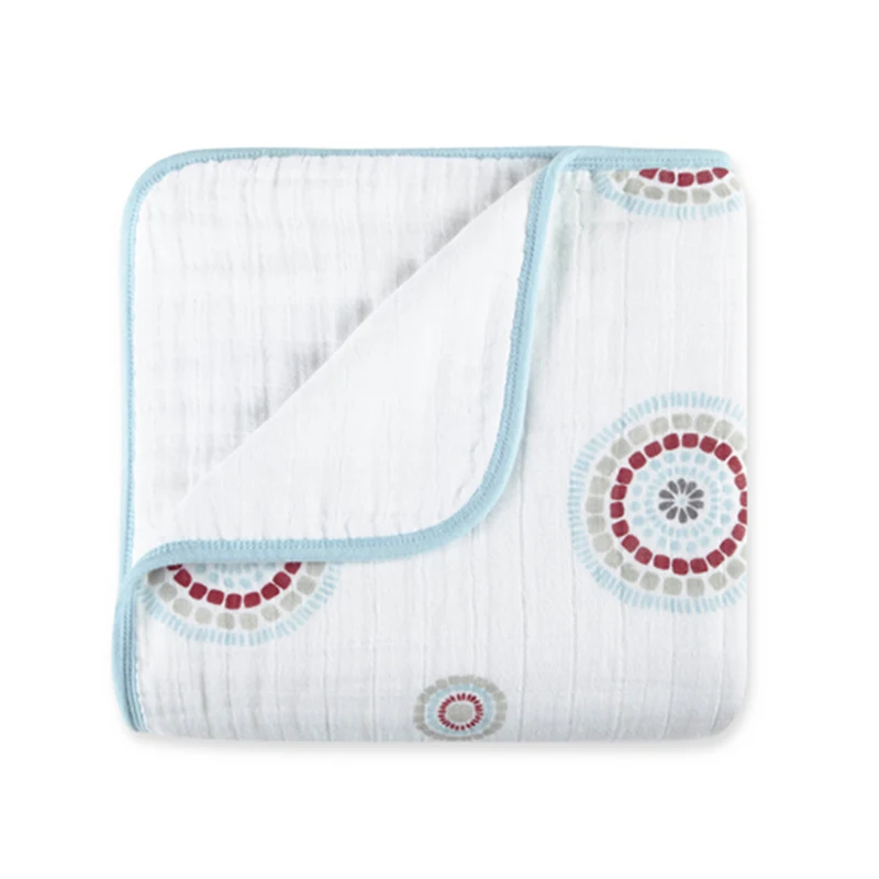
Wholesale Muslin cotton 4 Layers Muslin Swaddle Baby Blanket With Adjustable Wrap 