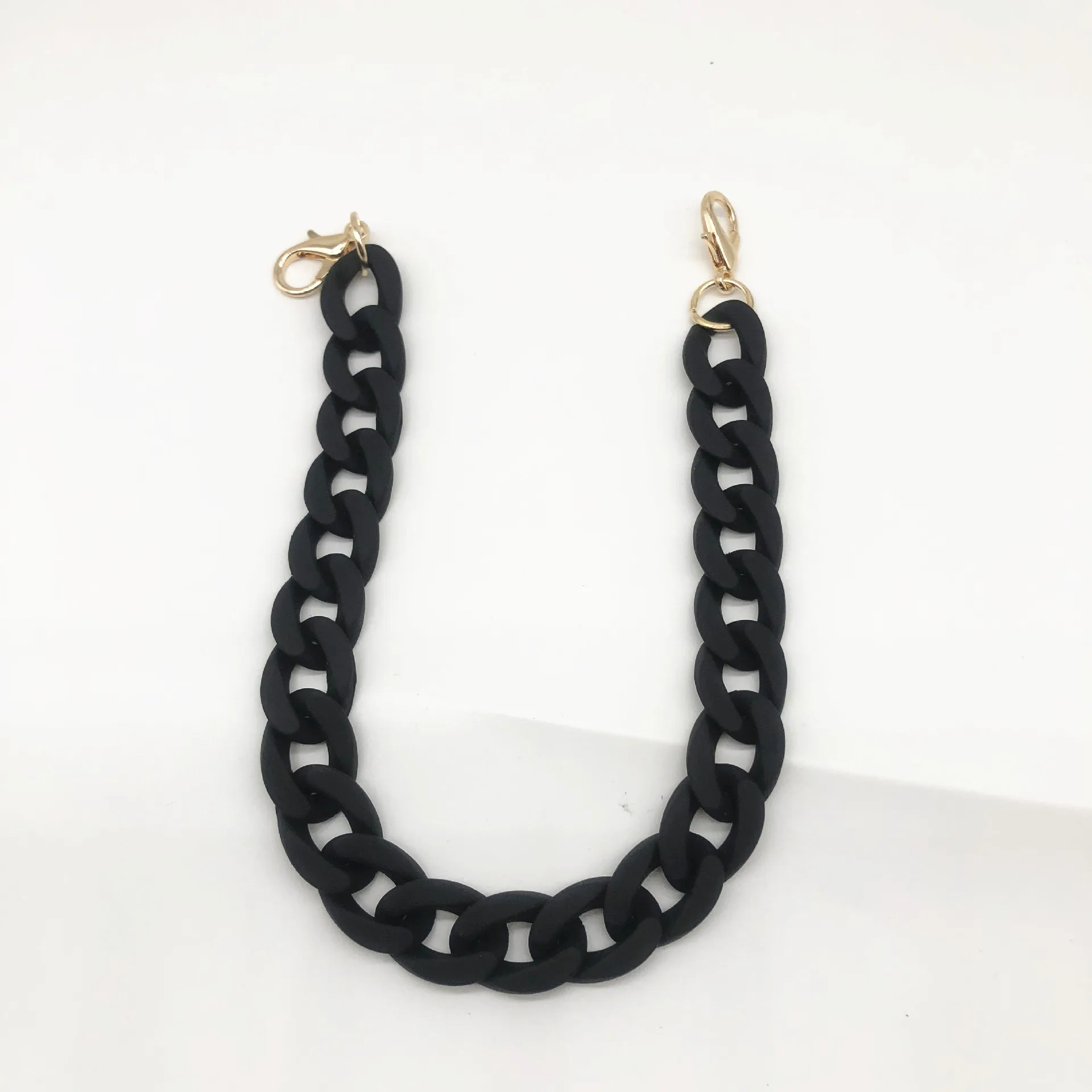 ZONESIN 60cm Length Candy Color Acrylic Resin Chain With Lobster Clasp For Handbag