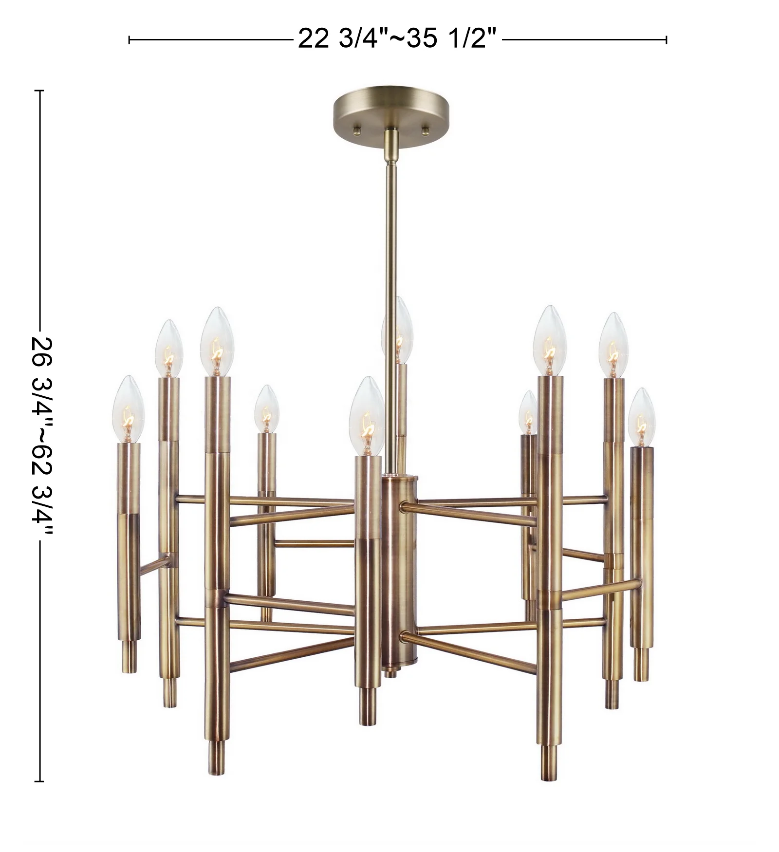 Indoor luxury chandelier lights Living room dining room headlights metal candle lights