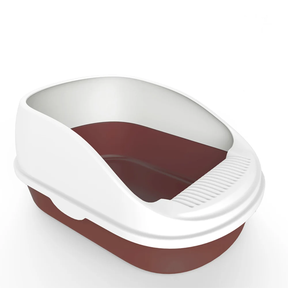 PETCOME Suppliers Wholesale Plastic Many Colors Large Portable Cat Litter Box Pet Toilet