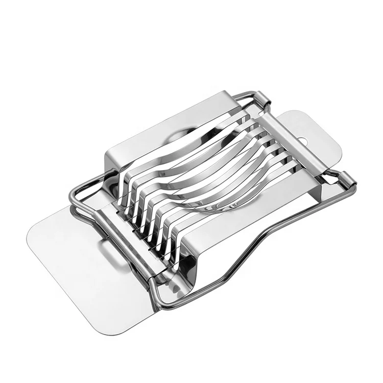 Wholesale Silver 430 Stainless Steel Egg Cutter Egg Slicer For Boiled Eggs