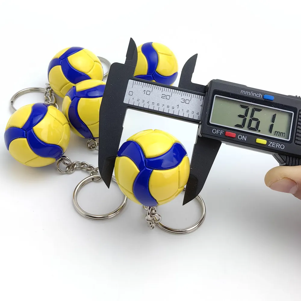 Promotional Souvenir Gift New Design Sports Key Chains  Plastic Keyring Volleyball keychains