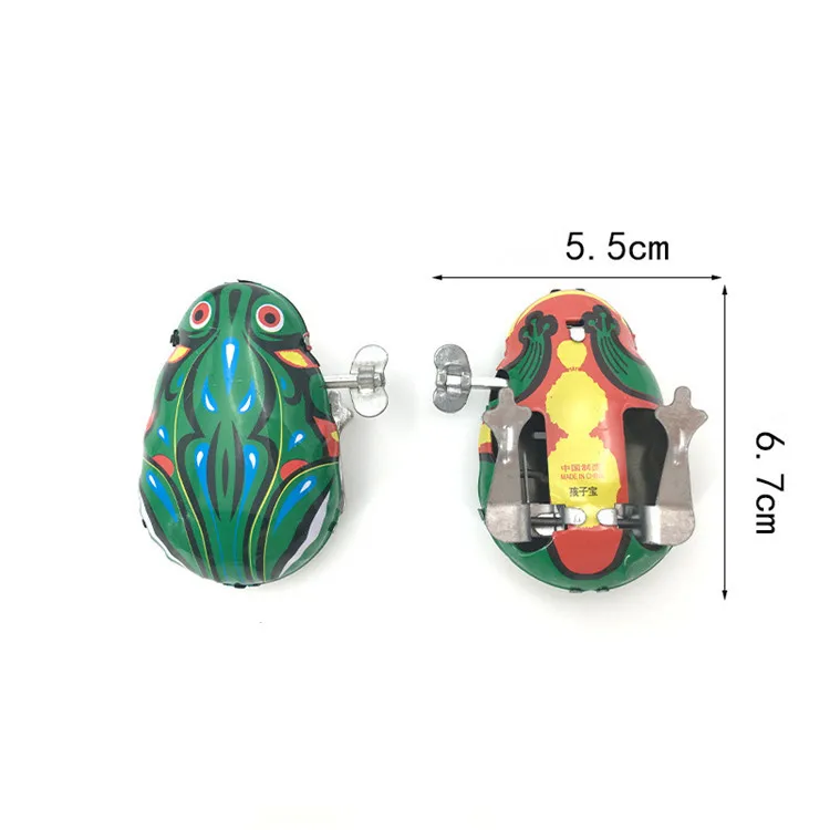 H-01 wholesale of tin frog clockwork toys