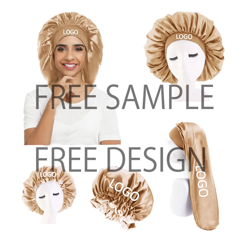Роскошные повязки на голову с логотипом заказ регулируемые длинные косички и атласные для волос женские