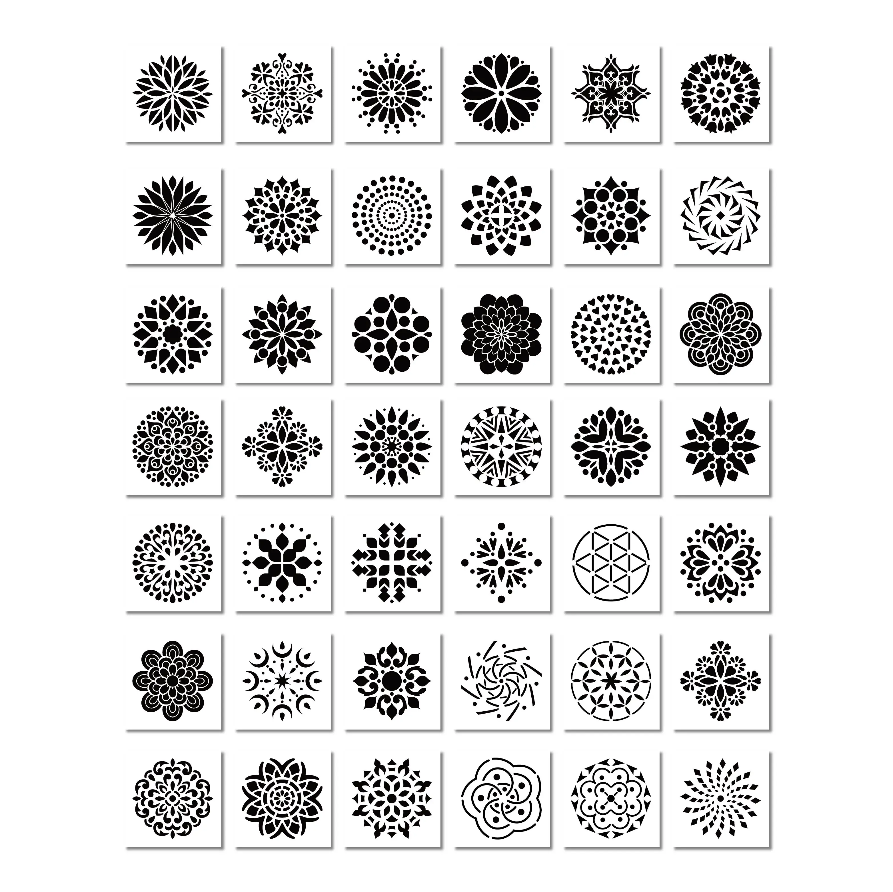 Hot Sale Mandala Stencils Drawing Dotting Tools Art Mandala Stencil Painting Pen Mandala Stencil