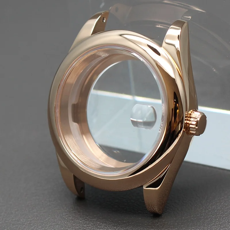 Dive Watch Rose Gold Stainless Steel 36mm/40mm Watch Case Fit NH34 NH35 NH36 NH38 Miyota 8215 Movement