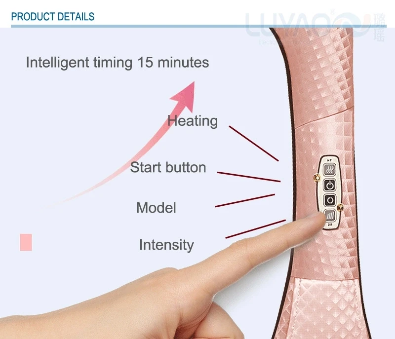 body massage equipment neck and shoulder back massager shitasu kneading like human hands LY-807A