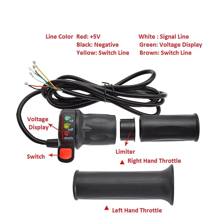29DX Twist  Throttle  Throttle  Speed Accelerator of Wuxing Throttle  For Electric Bike part