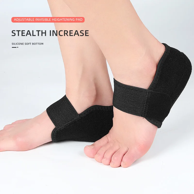 Invisible Height Increase Silicone Socks Gel Heel Pads Orthopedic Arch Support Heel Cushion Soles Insole Foot Massage