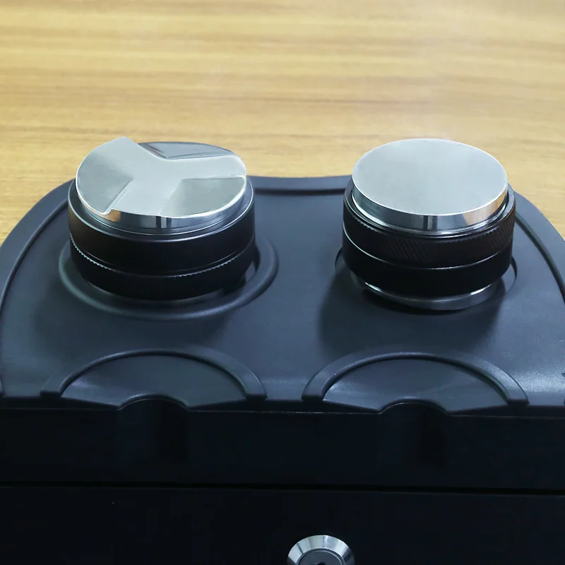 Coffee Distributor & Tamper 51MM/53MM/58MM Adjustable Depth Espresso Distribution Leveler Tool Stainless Steel