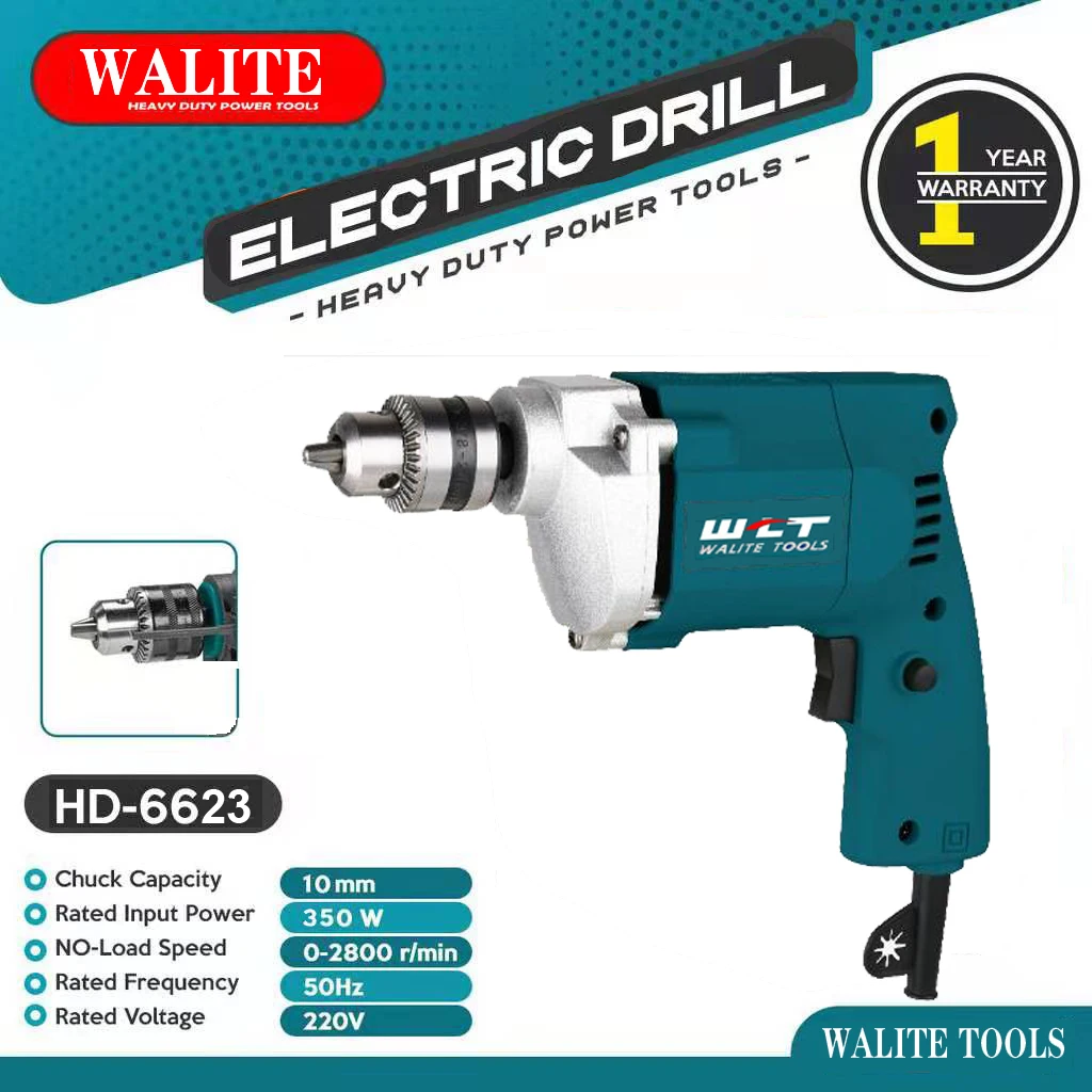 
Walitetools Hot sell 10mm factory Electric hand Drill power tool 