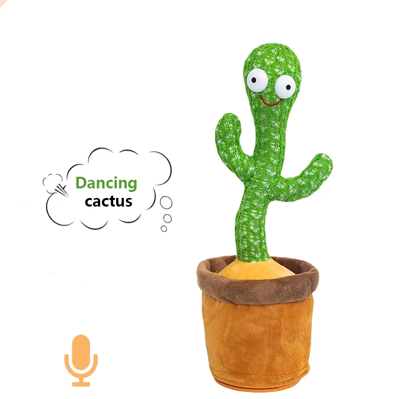 Tanzender Kaktus Cactus Bailando Dansant электронный кактус для танцев плюшевые игрушки Повтор Usb зарядка 120 песен танцующий кактус