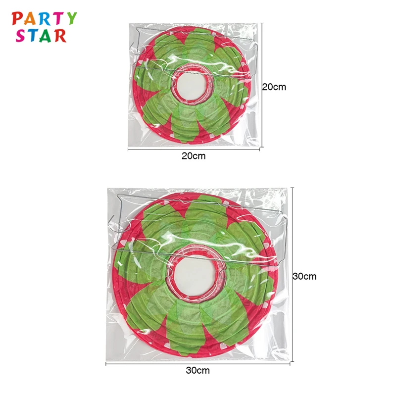 Competitive Price Kindergarten Decoration Foldable 3d Strawberry Shaped Paper Lantern