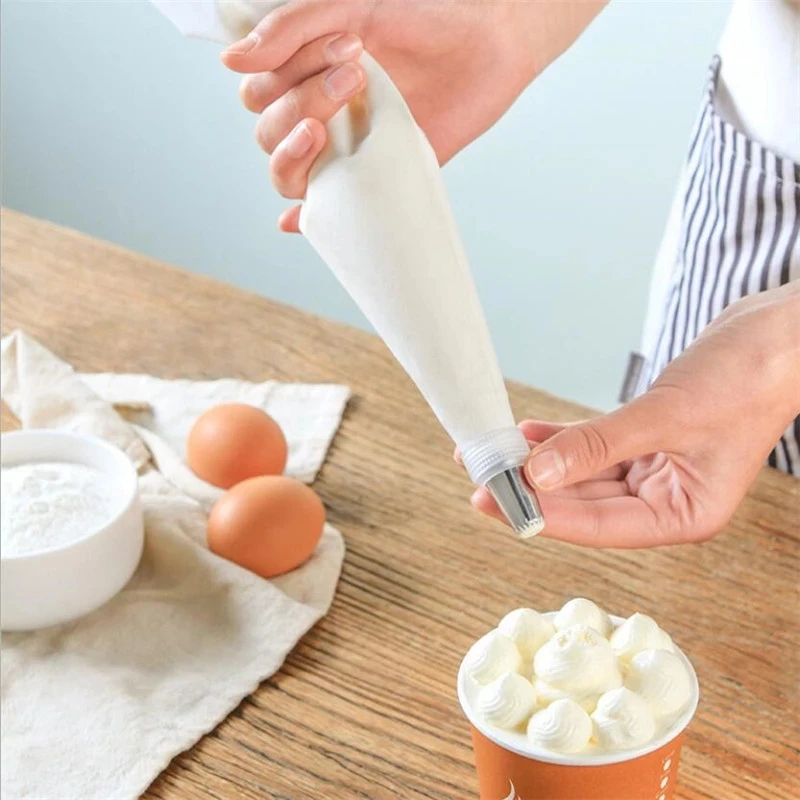 30-60cm DIY Cotton EVA Cream Pastry Icing Bag Recycle Baking Cooking Piping Bags