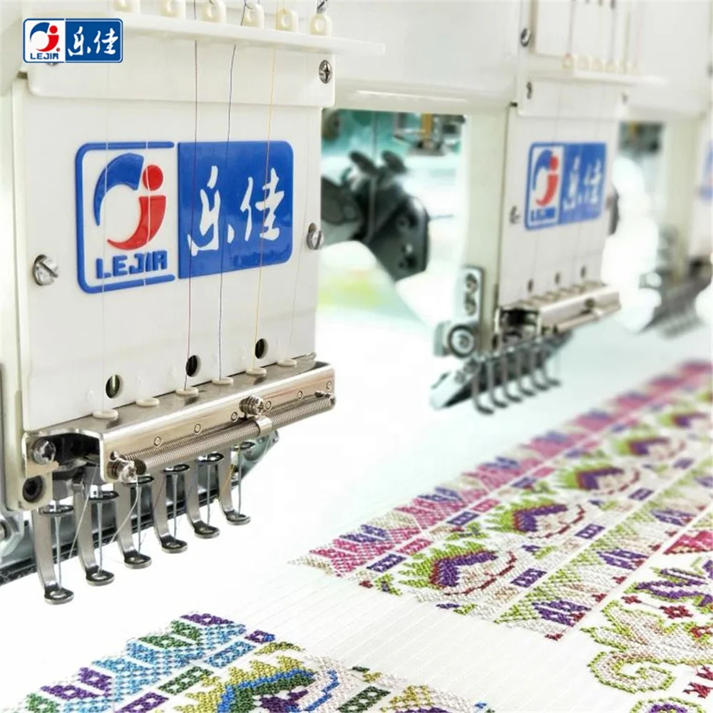 Lejia 24 head flat embroidery machine with cheap price