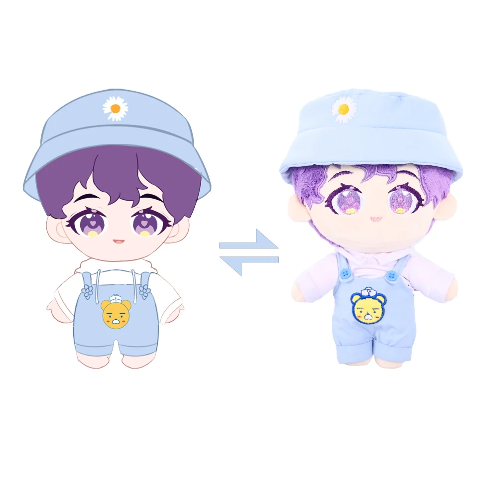 GaoPeng Charming Custom Designer Doll Customized Chibi Style Plushie Kpop Merch Cute Humanoid Plush Doll With Removable Cloth