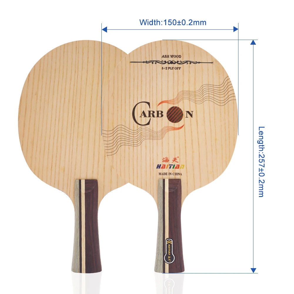 Carbon ping pong blade suitable for advanced level players professional table tennis blade