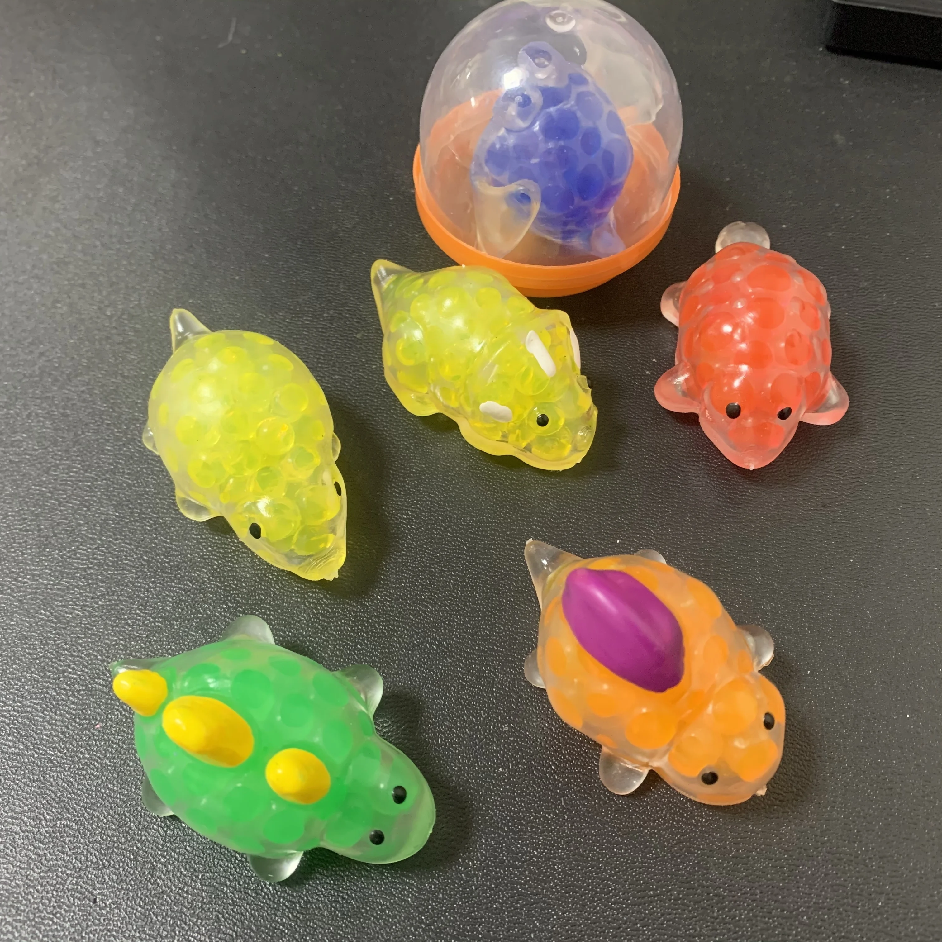 Wholesale Promotion Gift Mini Size TPR Soft Frog Rabbit Squishy Squeeze Animals Toy  For 2Inch Vending Capsule