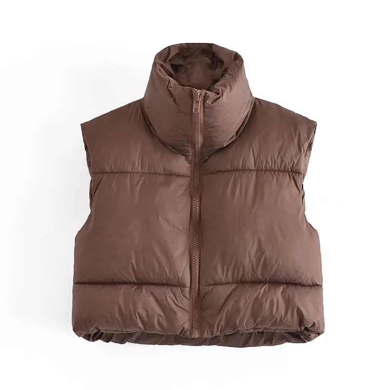 Proper Price Top Quality Cheap 2021 Black Cropped Puffer Winter Women