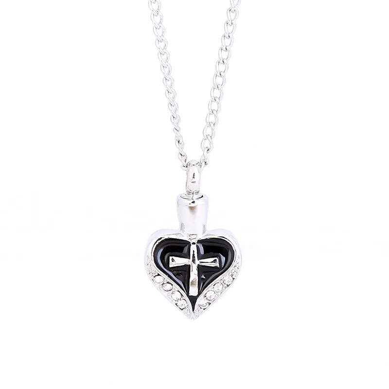 Heart Necklace for Ashes Memorial Ash Urns Waterproof Cremation Keepsakes Jewelry Chain