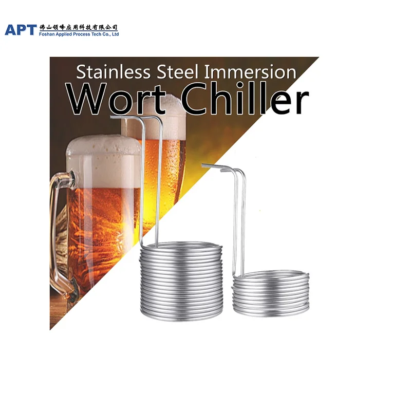 
Homebrew beer immersion 304 stainless steel beer condenser coil beer stainless steel pipe coil heat exchanger 