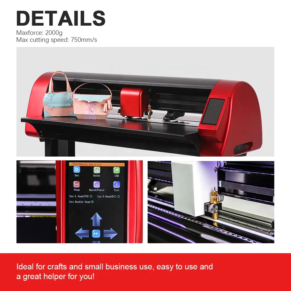 MOMOTECH Industrial Grade CCD Camera Laser Cutting Machine High-Performance Graph Plotter