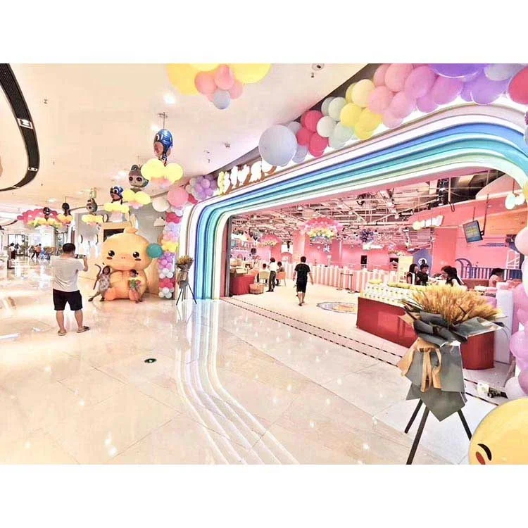 Candy Theme Toddler Indoor Playground Pink Theme Macaron Theme Soft Indoor Role Playhouse