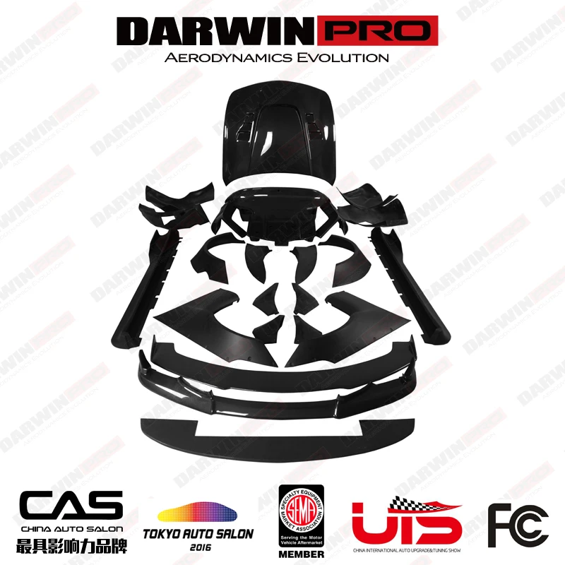  DarwinPRO BKSS стиль углеродное волокно широкоугольный комплект для Infiniti G37
